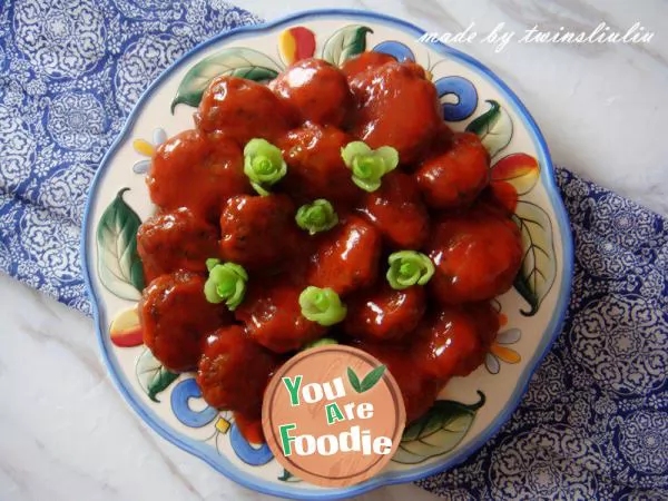 Sweet and sour meatballs