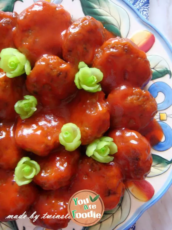 Sweet and sour meatballs