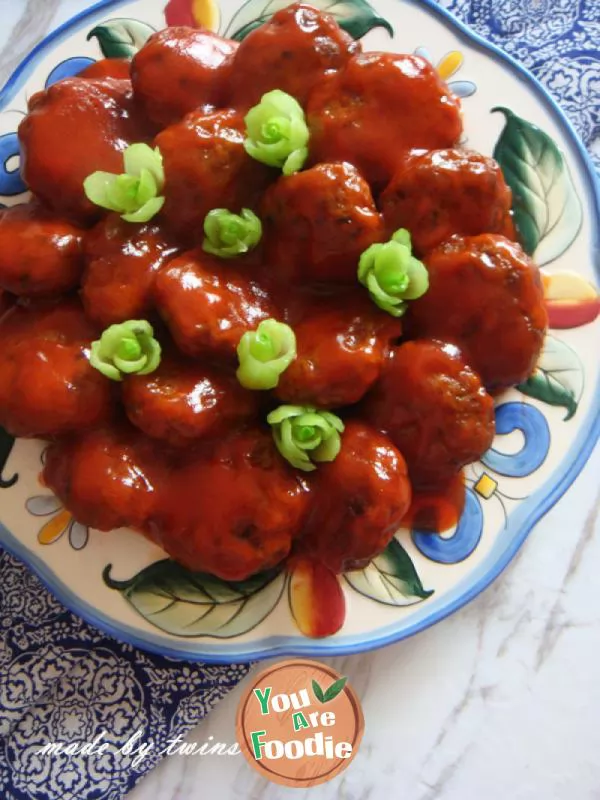 Sweet and sour meatballs