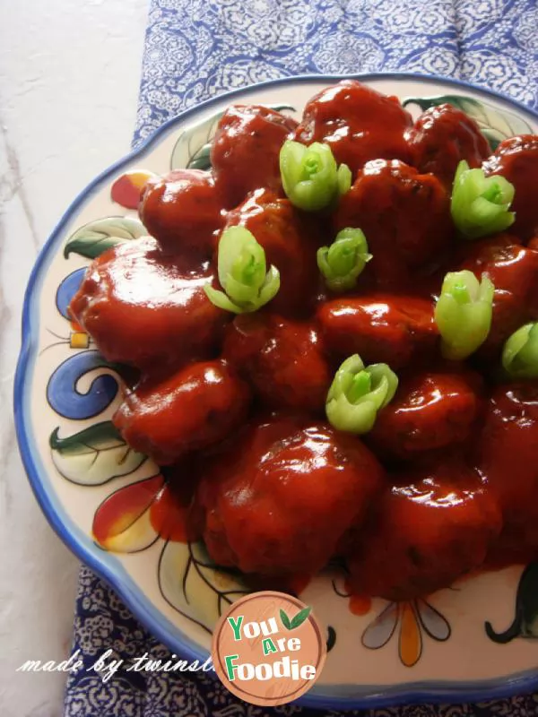 Sweet and sour meatballs