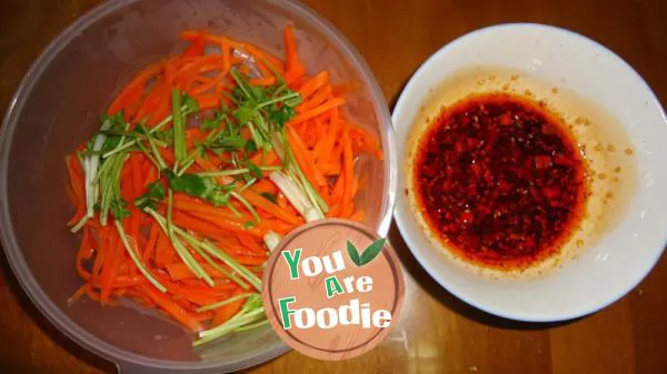 Carrot with vermicelli