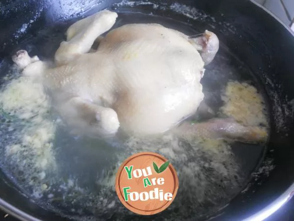 boiled chicken