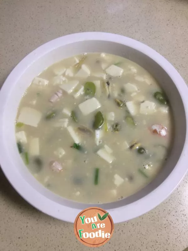 Scallop-and-tofu-soup