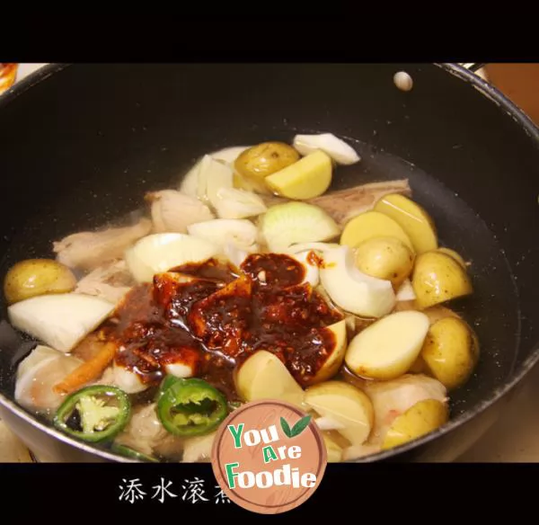 Korean spicy chicken pot