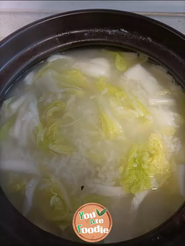 Abalone lean meat porridge