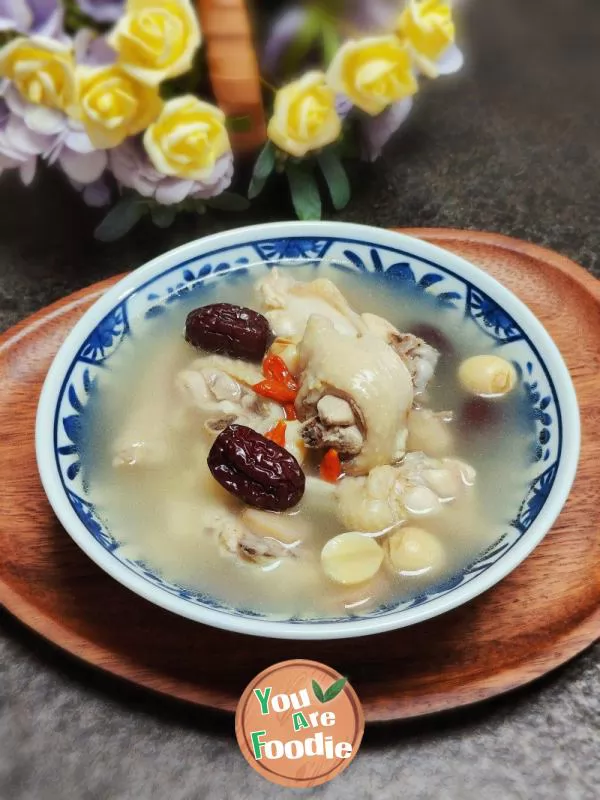 Lotus Seed Lily Chicken Soup