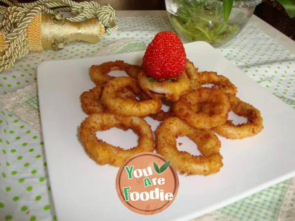 Fried squid rings