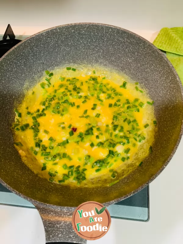 Egg cake with Scallion