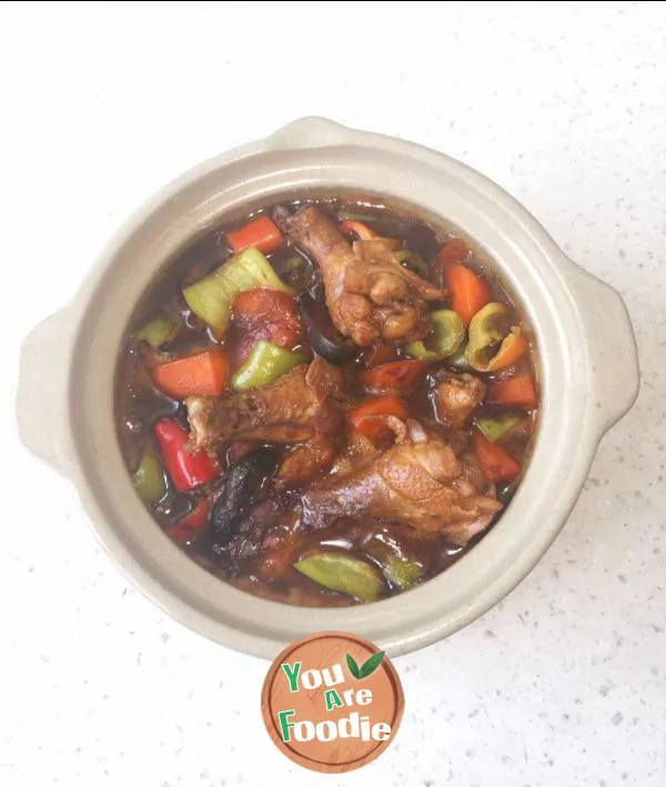 Braised chicken