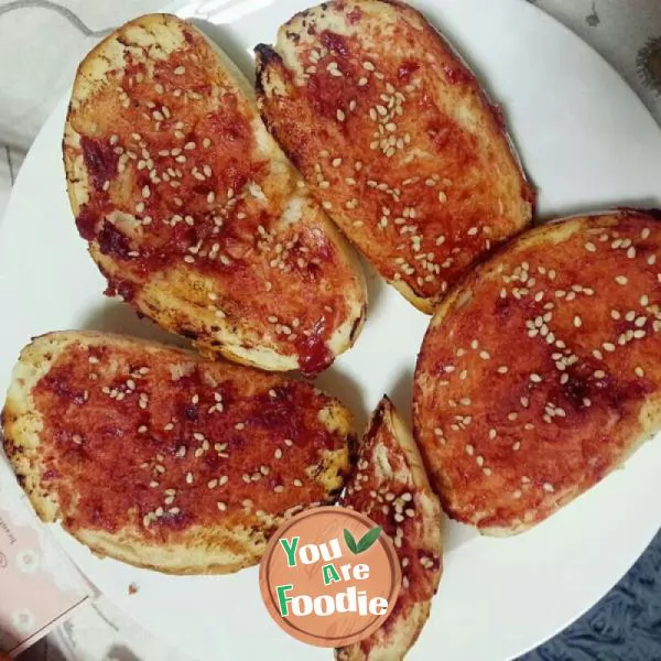 Steamed bread slices with preserved bean curd