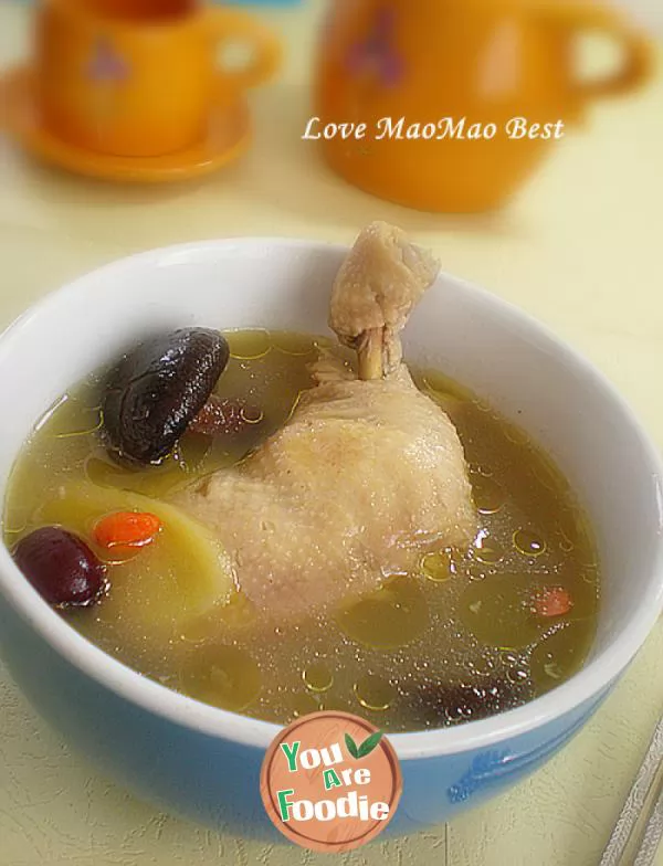 Stewed-chicken-leg-with-mushrooms