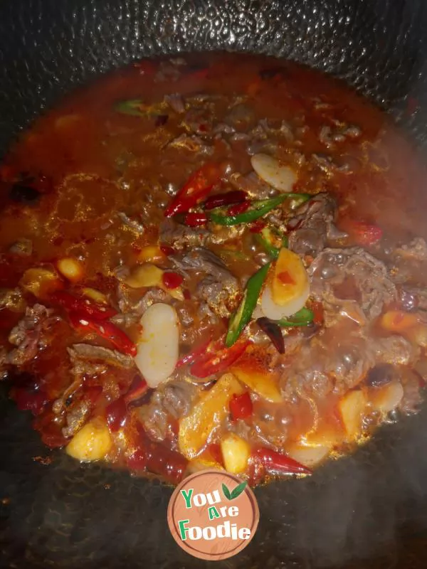 Sliced Beef in Hot Chili Oil