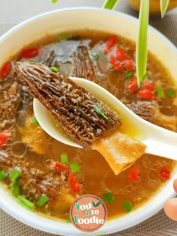 Morchella Minced Pork Soup