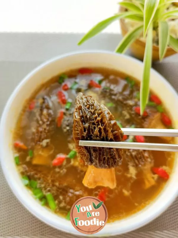 Morchella Minced Pork Soup