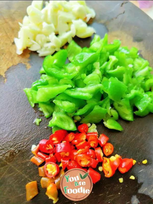 Fried eggs with Grandma's vegetables