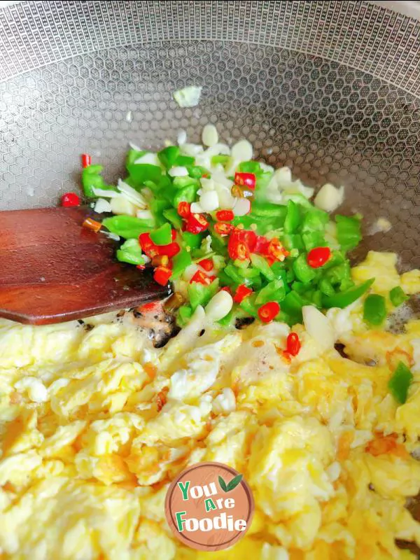 Fried eggs with Grandma's vegetables