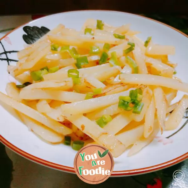 Stir fried potato chips [super simple Kwai dish]