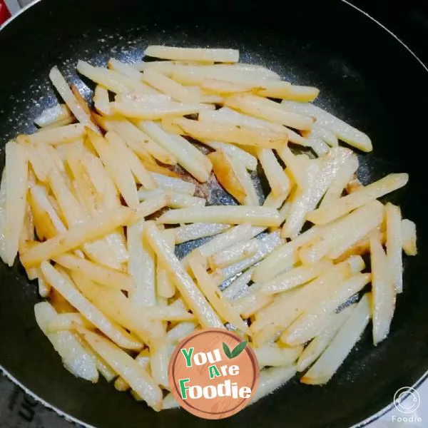 Stir fried potato chips [super simple Kwai dish]