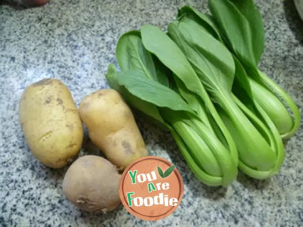 Pork ribs soup with vegetables and potatoes