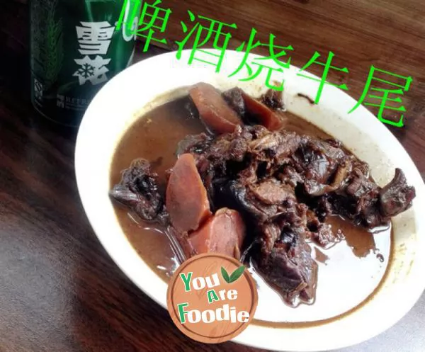 Braised oxtail with beer