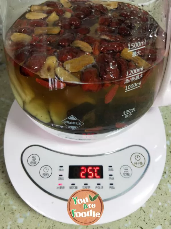 Brown sugar ginger jujube tea