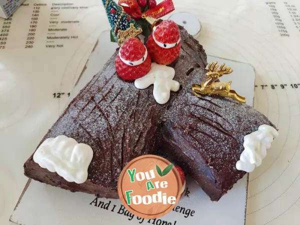 Christmas Chocolate Stub Cake