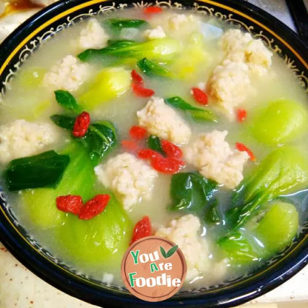 Vegetable ball soup