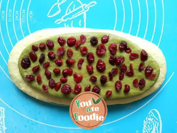 Toaster version Matcha Cranberry toast