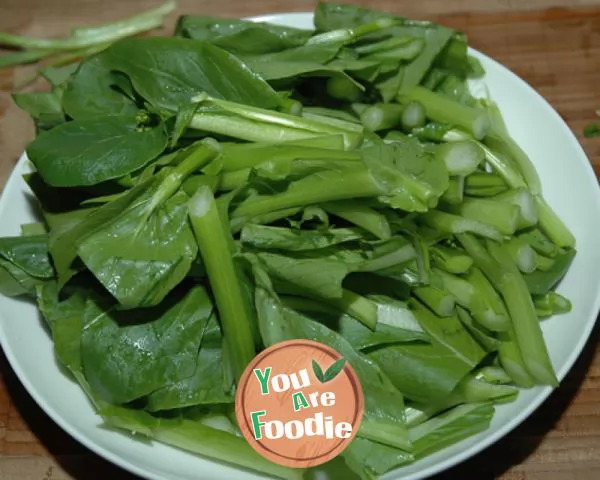 Dried bean curd with cabbage