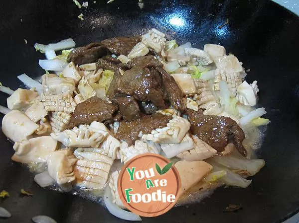 Braised Chinese cabbage with immortal tofu