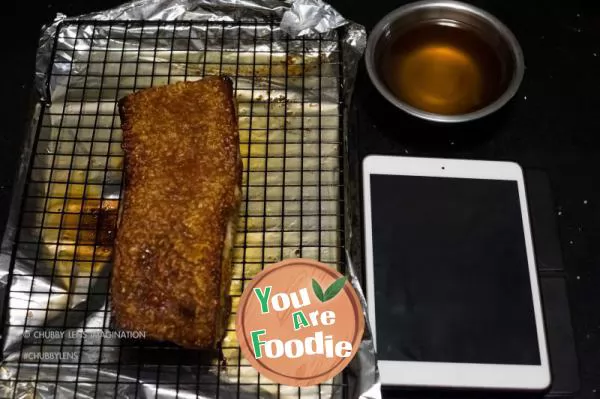 Fried pork with crispy skin