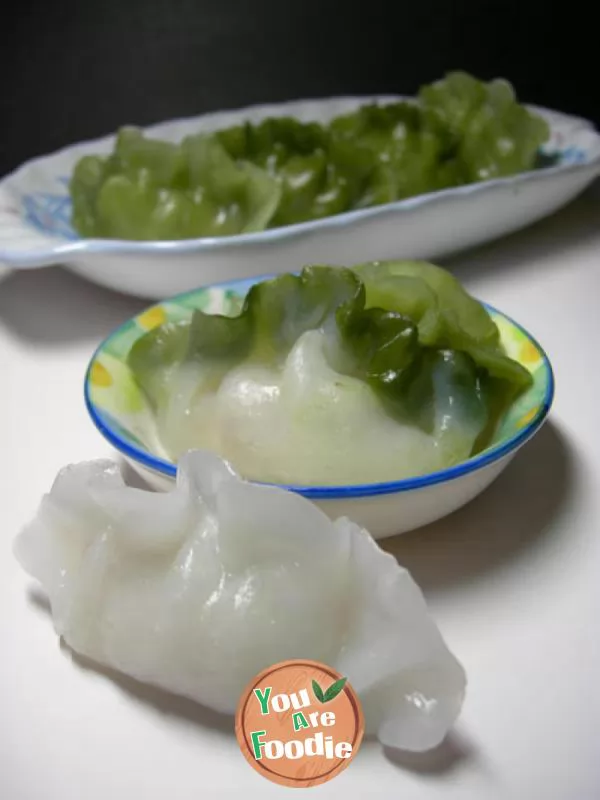 Jade crystal shrimp dumplings