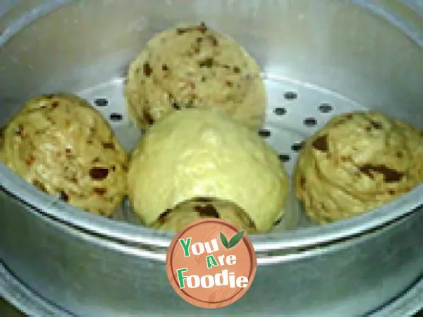 Steamed bread with corn and jujube (refrigerated fermentation)