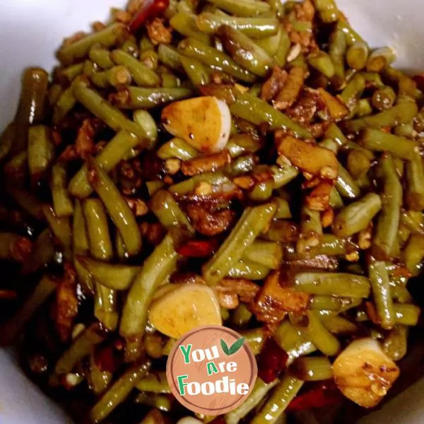 Fried-minced-meat-with-pickled-beans