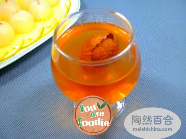 Fancy Yam: litchi yam in orange juice