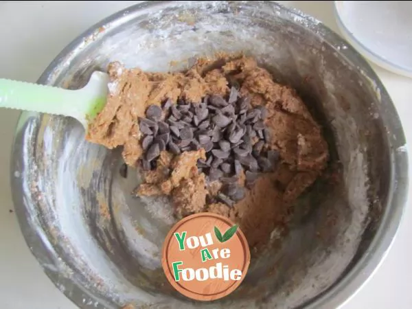 Chocolate raisin biscuit