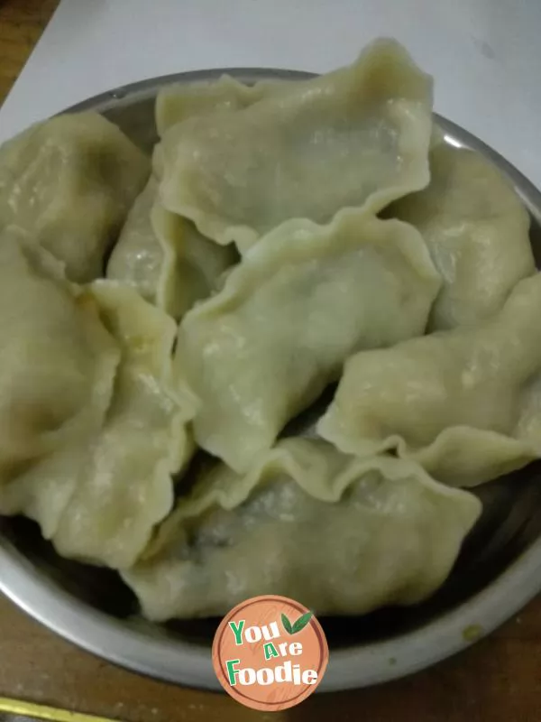 Dumplings with leek and vermicelli