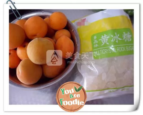 Rock sugar apricot