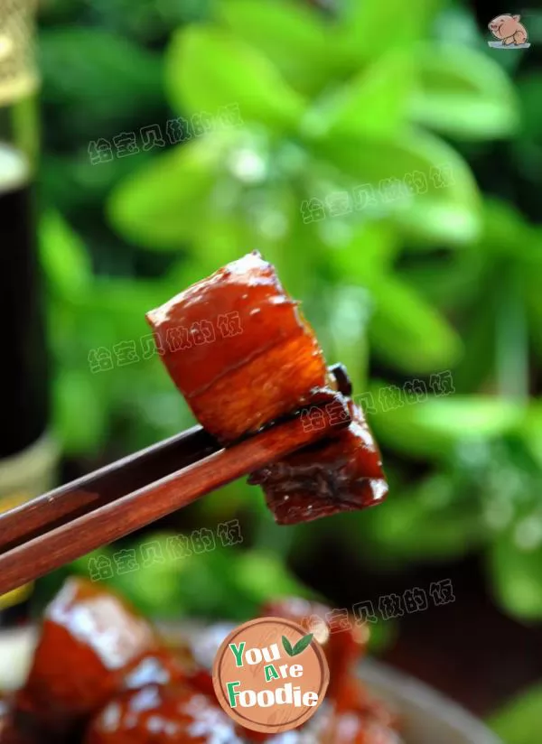 Braised pork in brown sauce