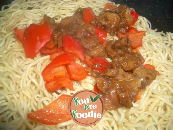 Large portion version -- home style braised noodles