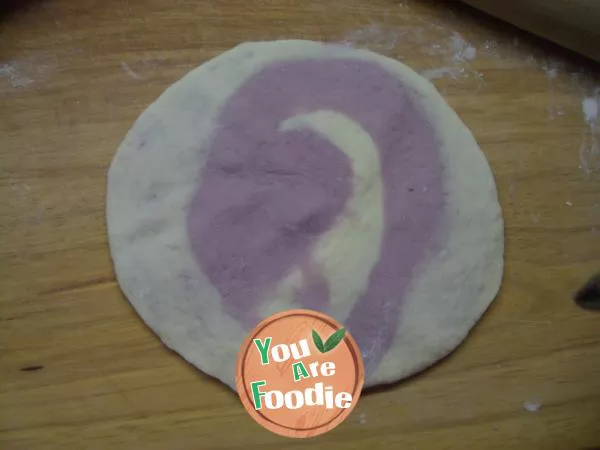 Dream purple potato steamed bread