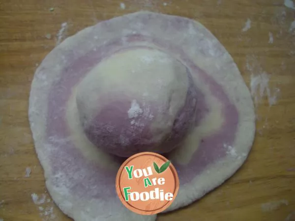 Dream purple potato steamed bread