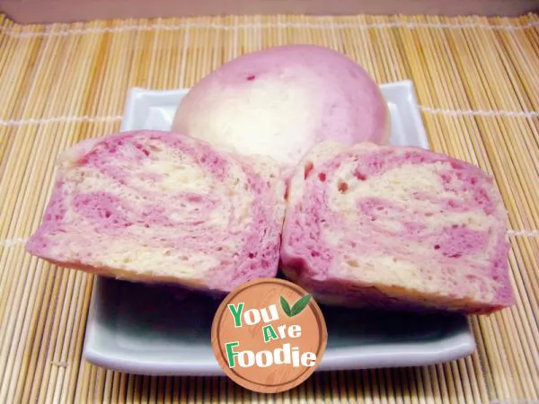 Dream purple potato steamed bread