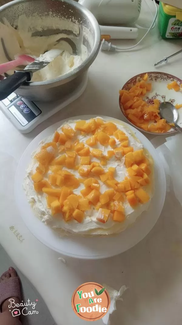 Mango thousand layer cake