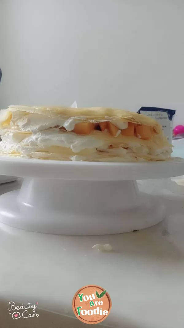 Mango thousand layer cake