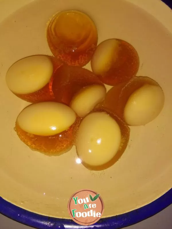 Preserved egg with pine blossom