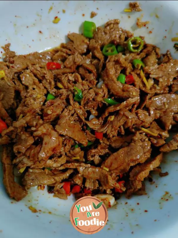 Beef with coriander