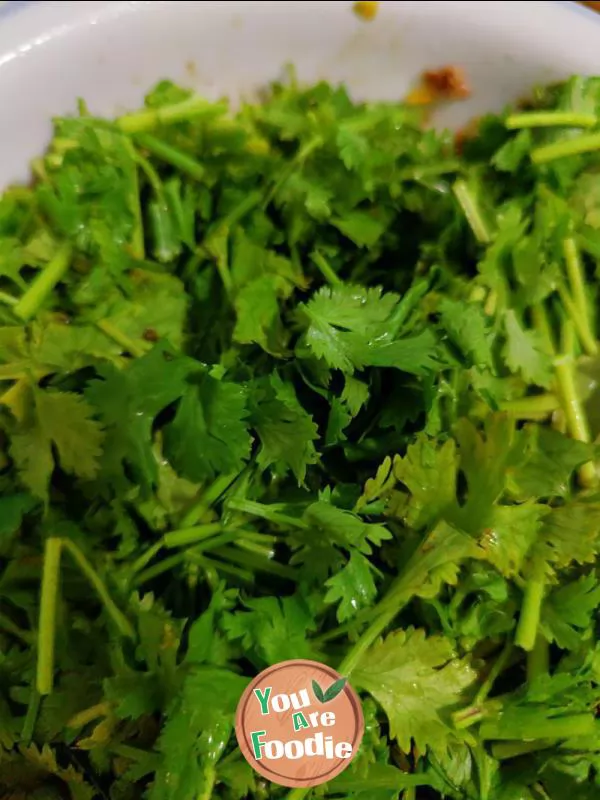 Beef with coriander