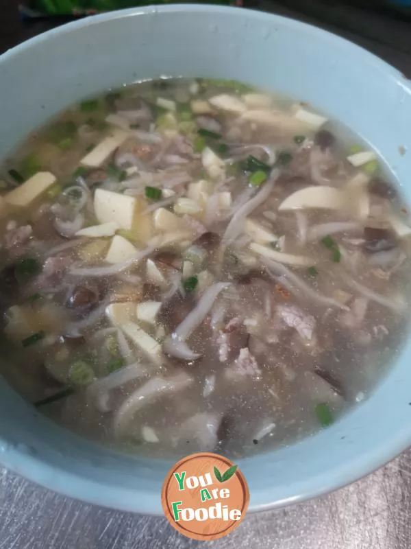 Mushroom-and-tofu-soup