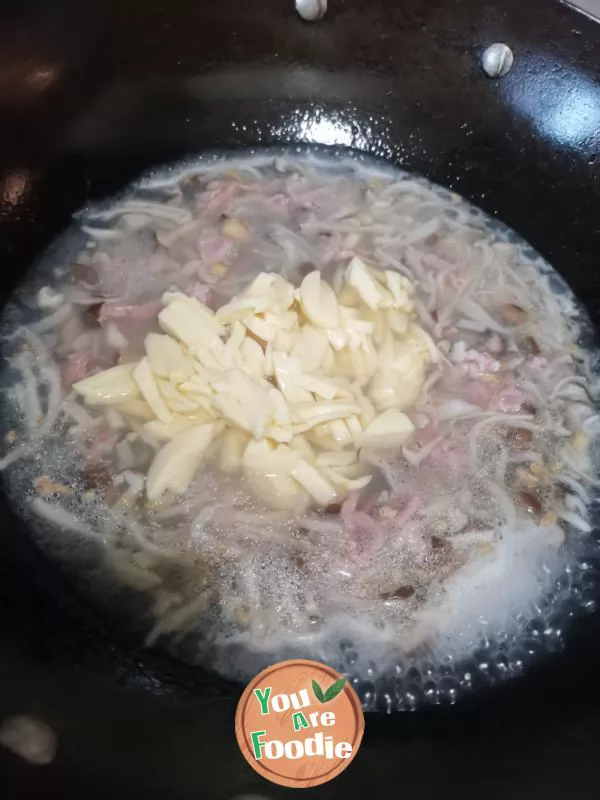 Mushroom and tofu soup